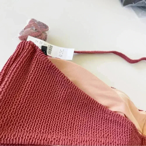 J Crew Plus Size Scrunchie sweetheart bikini top in Chimney Size 3X NWT - Picture 8 of 8